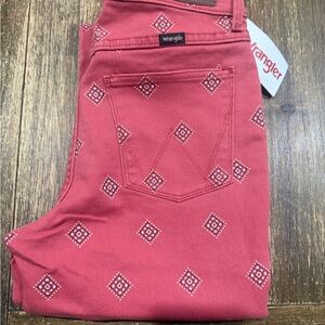 Wrangler Red High Rise Bold Boot Cut Jeans